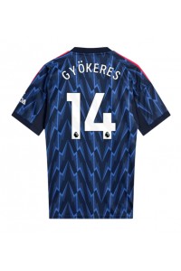 Arsenal Viktor Gyokeres #14 Jalkapallovaatteet Vieraspaita 2025-26 Lyhythihainen